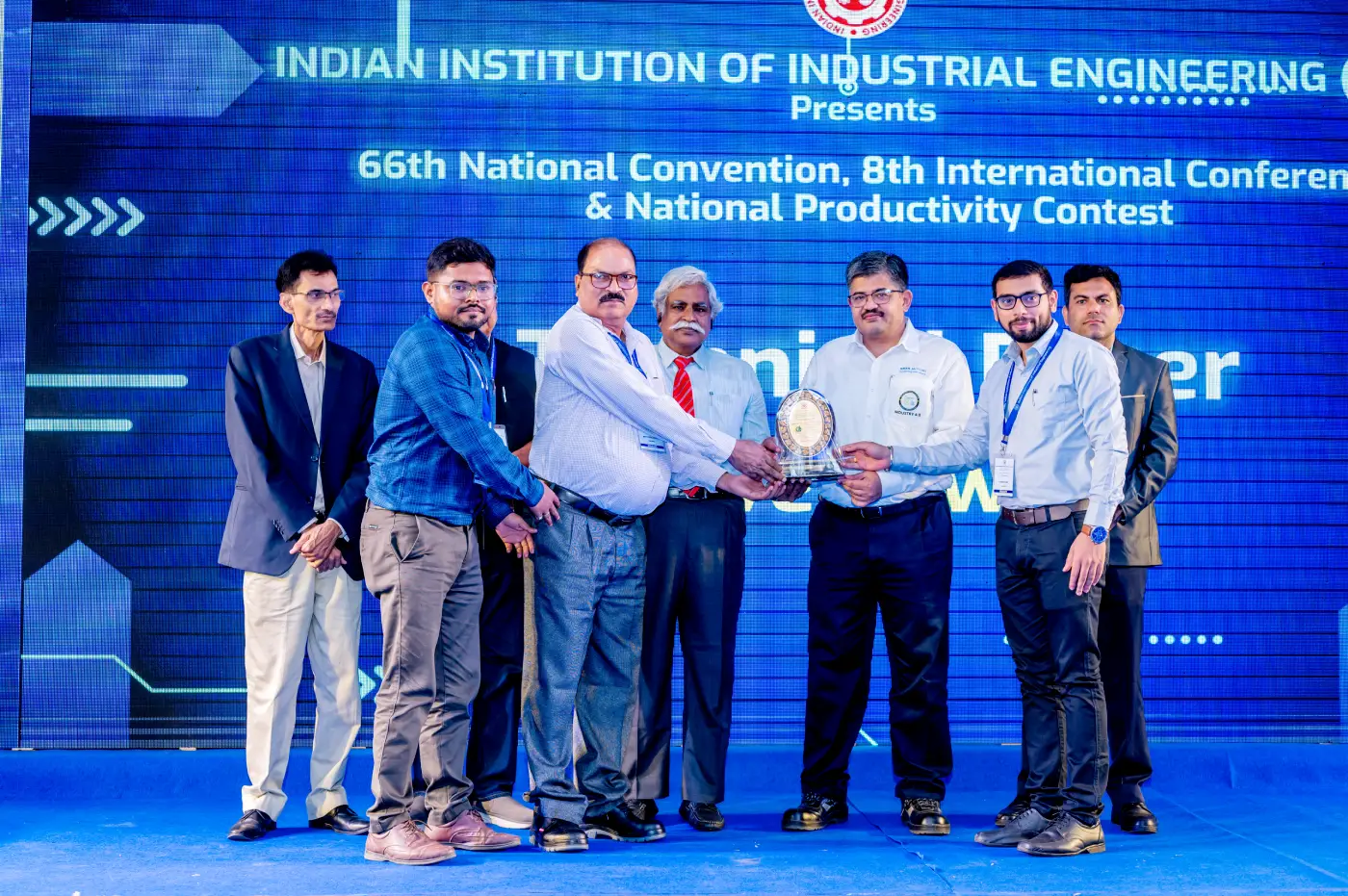 Usha Martin won the silver award at IIE's 66th National Convention